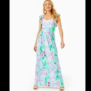 SOLD! Lilly Pulitzer Cristal Maxi Dress